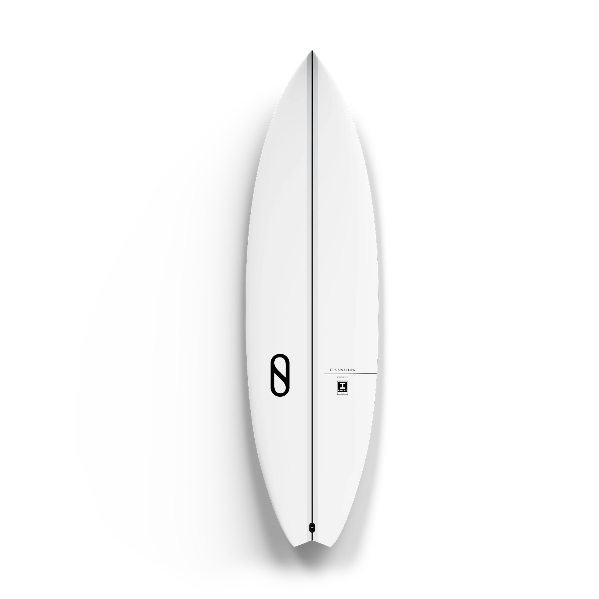 Vista superior da Firewire FRK Swallow com rabeta de andorinha visível